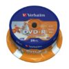 Médium Verbatim DVD-R 4,7GB 16x Printable 25-cake