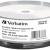 Médium Verbatim BD-R 25GB 6x WIDE PRINTABLE 25-cake