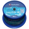 Médium Verbatim CD-R 700MB 80min 52x Crystal 50-cake