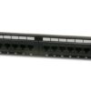 Patch panel UTP cat.5e, 24p. 1U, černý