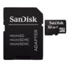 Paměťová karta Sandisk microSDHC 32 GB class 4 + adaptér