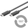 Kabel USB 3.1 konektor C/male – USB 3.1 konektor C/male ,1m