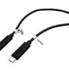 Kabel USB 2.0 kabel, microUSB B(M) – microUSB B(M), 0,3m, OTG, černý