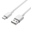 Kabel PremiumCord USB 3.1 C/M – USB 2.0 A/M rychlé nabíjení 3A, 10cm, bílý