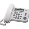 Telefon Panasonic KX-TS560FXW – jednolinkový, displej, Data port, CLIP, barva bílá