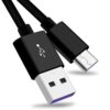 Kabel PremiumCord USB 3.1 C/M – USB 2.0 A/M super rychlé nabíjení 5A, 1m, černý