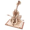 Hračka Robotime dřevěné mechanické puzzle Kouzelné violoncello (elektrický pohon)