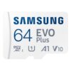 Paměťová karta Samsung EVO Plus micro SDXC, 64GB, UHS-I U1, Class 10 + Adaptér