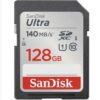 Paměťová karta Sandisk Ultra 128 GB SDXC 140 MB/s, Class 10, UHS-I