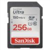 Paměťová karta Sandisk Ultra 256 GB SDXC 150 MB/s, Class 10, UHS-I