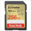 Paměťová karta Sandisk Extreme 256 GB SDXC 180 MB/s / 130 MB/s UHS-I, Class 10, U3, V30