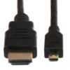 Kabel Raspberry propojovací Micro HDMI (M) na HDMI (M), černý, 1,8m