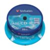 Médium Verbatim CD-R 700MB 80min 52x Crystal 25-cake