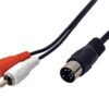 Kabel audio DIN5pin(M) -></noscript> 2x cinch (M) , 1,5m