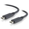 Kabel PremiumCord USB-C 3.2 generation 2×2, 5A, 20Gbit/s ) černý, 2m