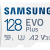 Paměťová karta Samsung EVO Plus micro SDXC, 128GB, UHS-I U3, Class 10 + Adaptér