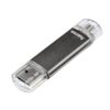 Flashdisk Hama flashPen Laeta Twin 16 GB 10 MB/s, šedá