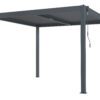 Bioklimatická pergola G21 Austin 3×3 m, antracitová hliníková