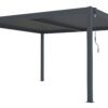 Bioklimatická pergola G21 Austin 4×4 m, antracitová hliníková