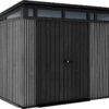 Zahradní domek Keter PENT Signature 9×7 Vertical šedý, s podlahou