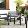 Zahradní nábytek Keter Emily Patio Set se sedáky grafitová