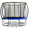 Trampolína G21 SpaceJump, 305 cm, modrá, s ochrannou sítí + schůdky zdarma