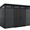 Zahradní domek Keter Cortina 2.0 11×7 grafitový, s podlahou